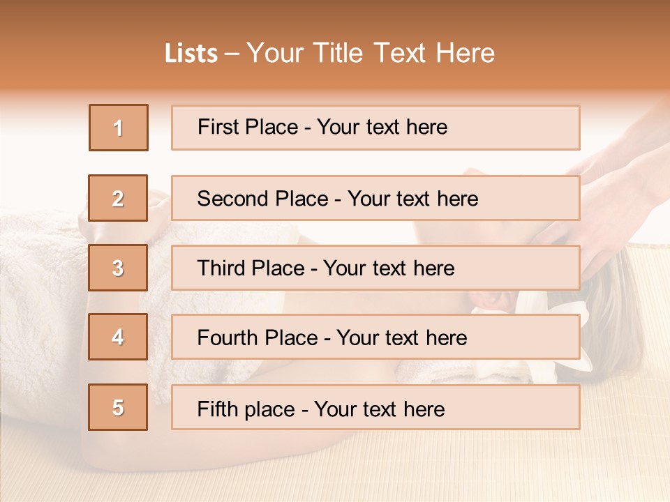 Isolated Pleasure Mat PowerPoint Template