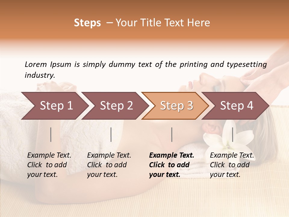Isolated Pleasure Mat PowerPoint Template