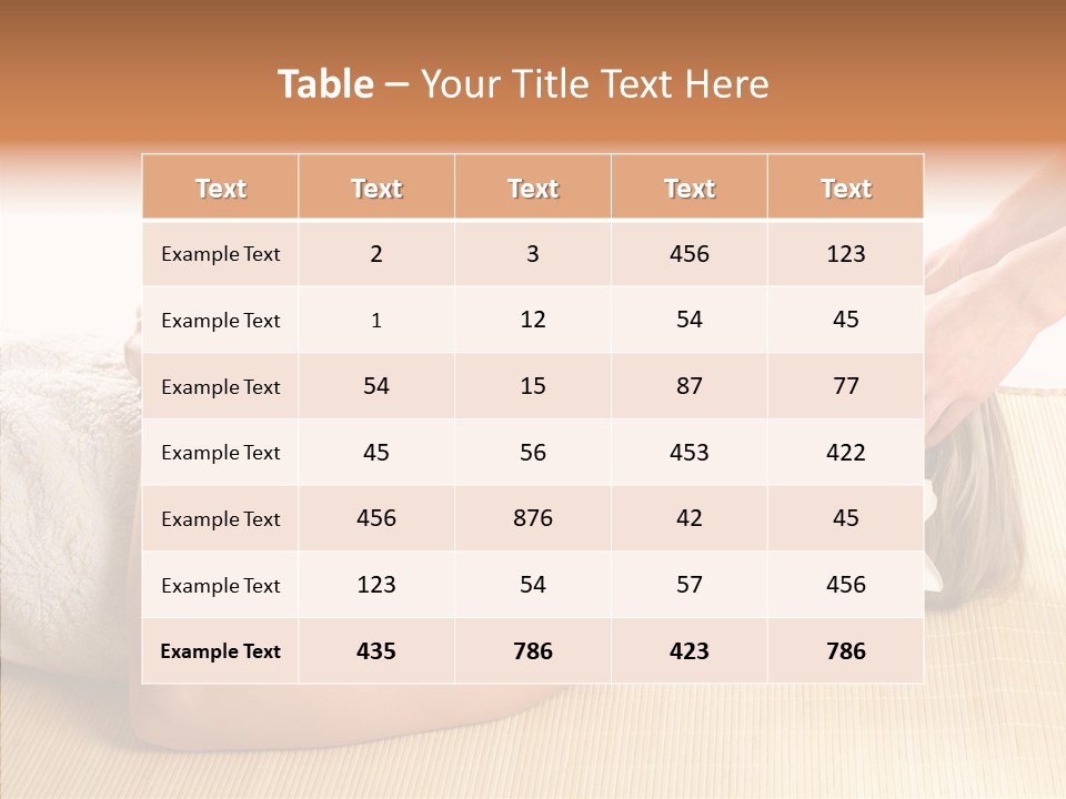 Isolated Pleasure Mat PowerPoint Template