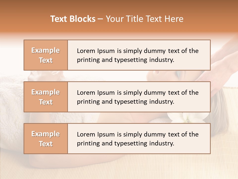 Isolated Pleasure Mat PowerPoint Template
