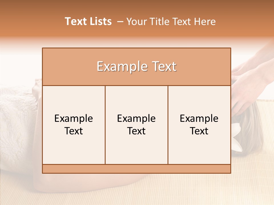 Isolated Pleasure Mat PowerPoint Template