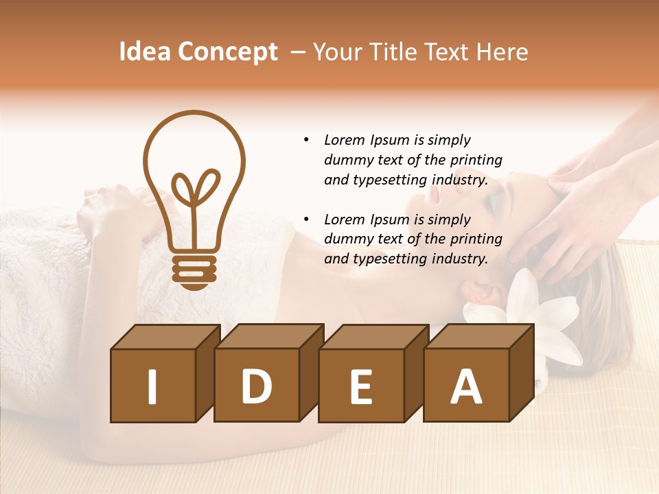 Isolated Pleasure Mat PowerPoint Template