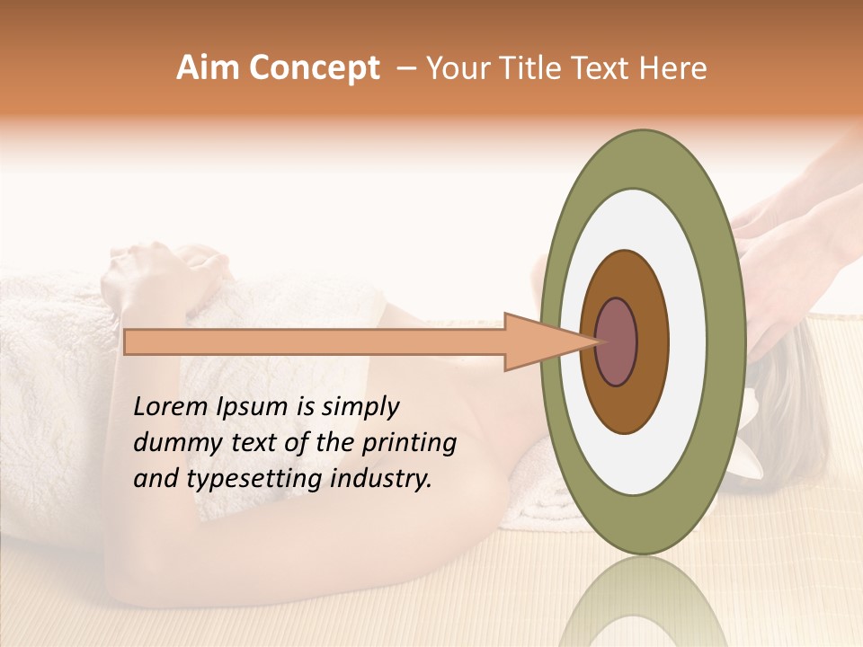 Isolated Pleasure Mat PowerPoint Template