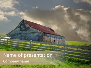 America Field Grass PowerPoint Template