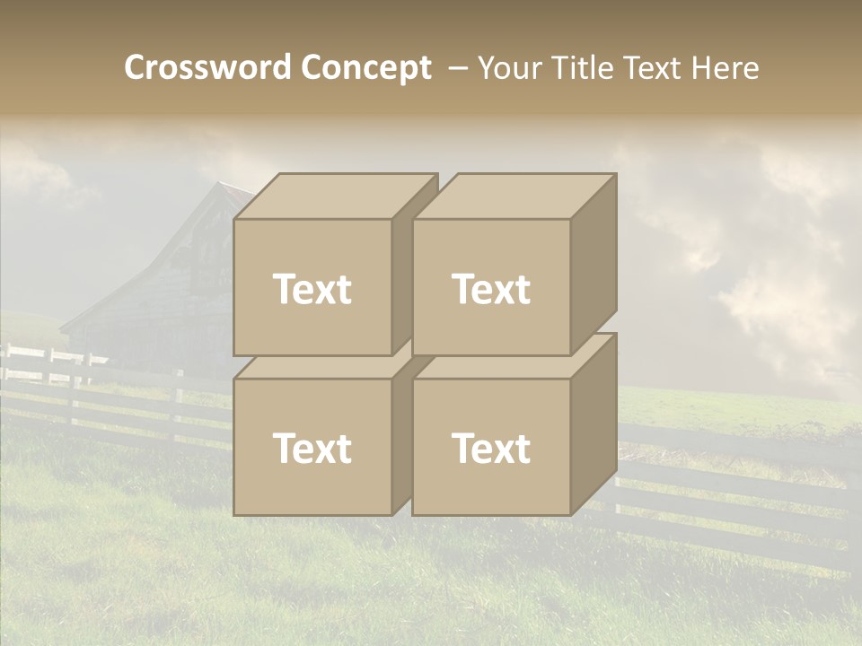 America Field Grass PowerPoint Template