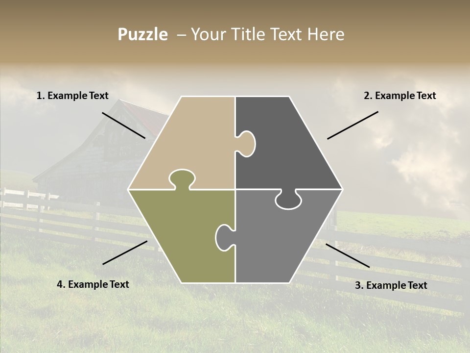 America Field Grass PowerPoint Template