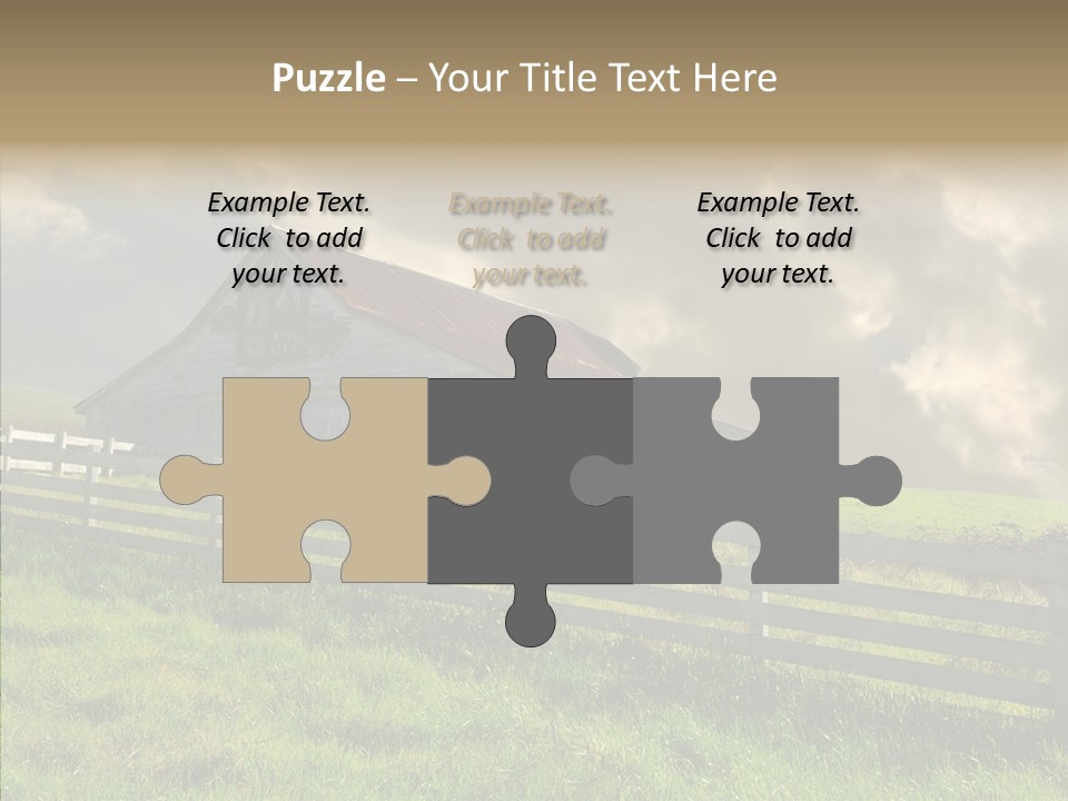 America Field Grass PowerPoint Template