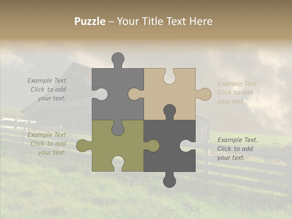 America Field Grass PowerPoint Template