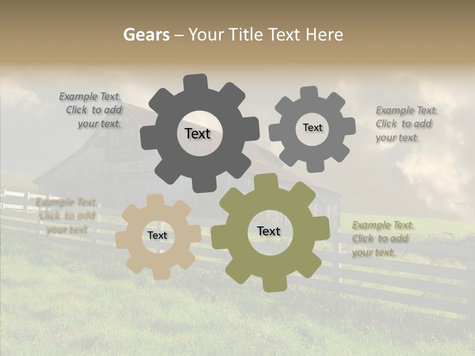 America Field Grass PowerPoint Template