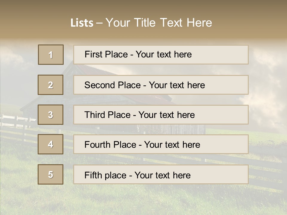 America Field Grass PowerPoint Template