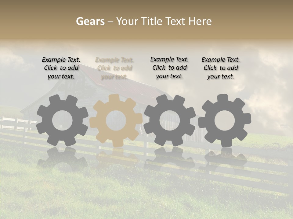 America Field Grass PowerPoint Template