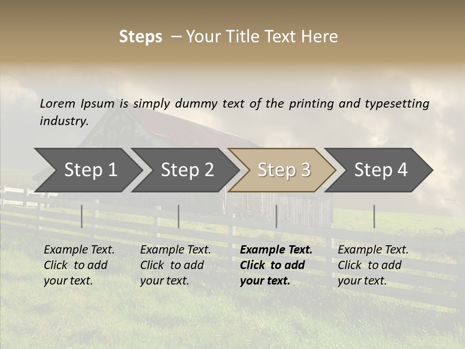 America Field Grass PowerPoint Template