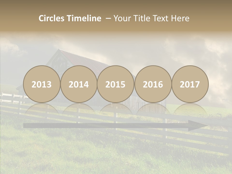 America Field Grass PowerPoint Template