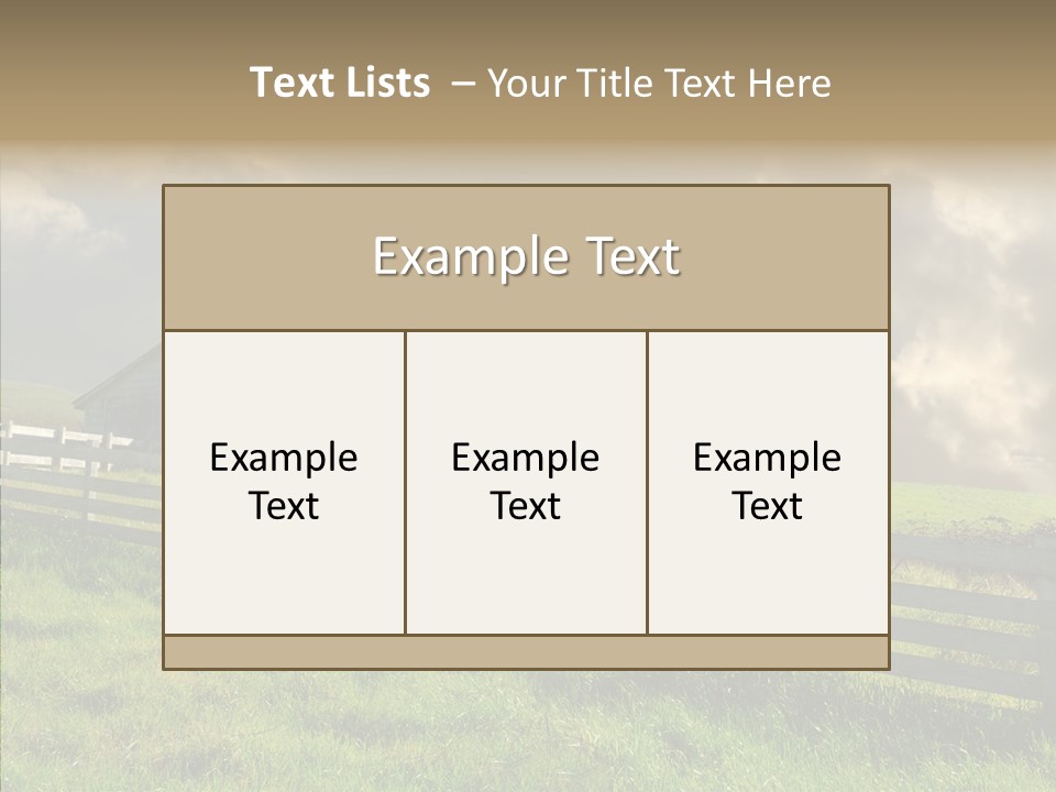 America Field Grass PowerPoint Template