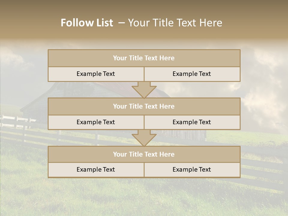 America Field Grass PowerPoint Template