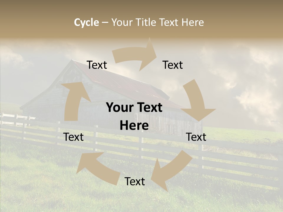 America Field Grass PowerPoint Template