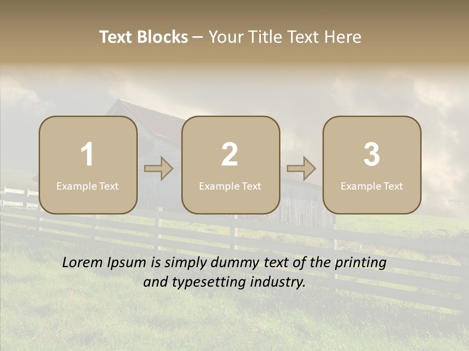 America Field Grass PowerPoint Template