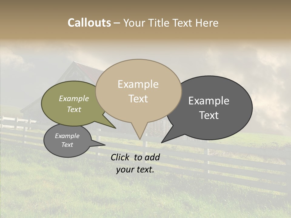 America Field Grass PowerPoint Template