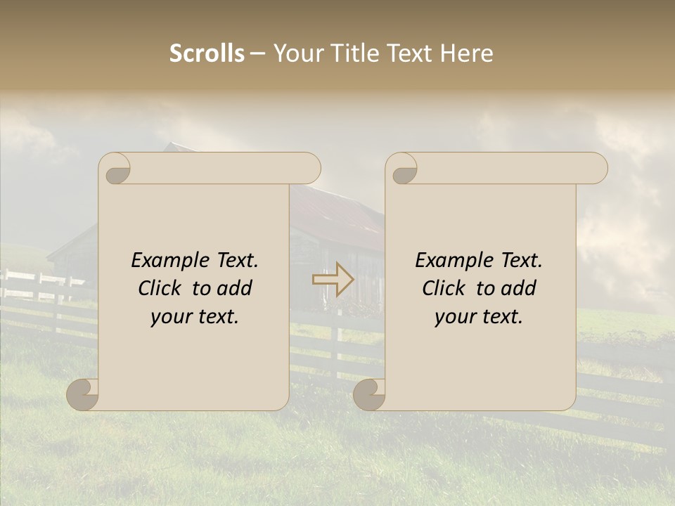 America Field Grass PowerPoint Template