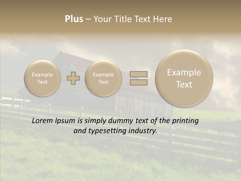 America Field Grass PowerPoint Template