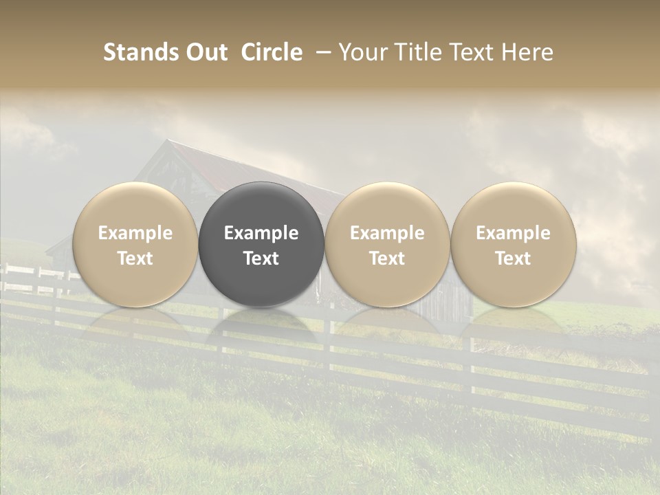 America Field Grass PowerPoint Template