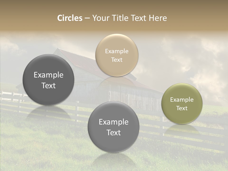 America Field Grass PowerPoint Template