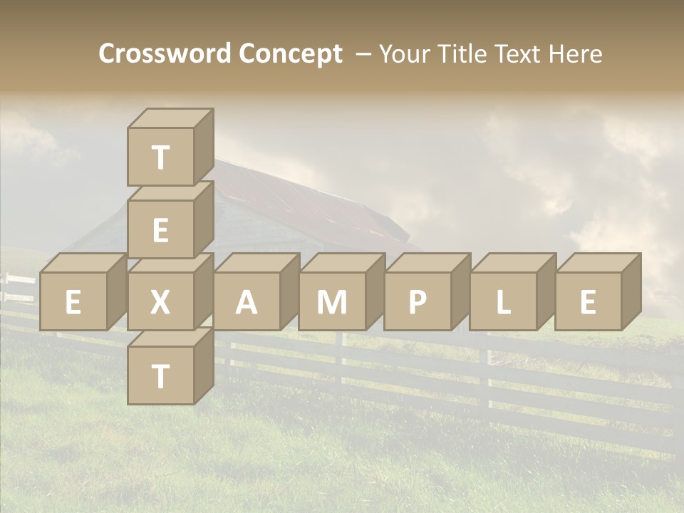 America Field Grass PowerPoint Template