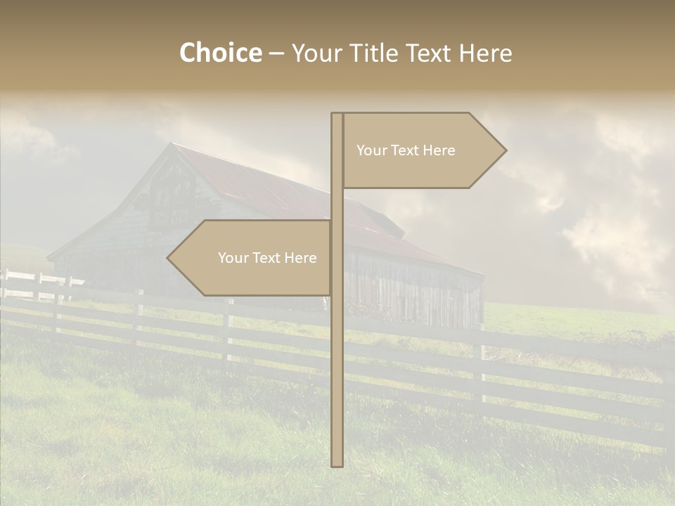 America Field Grass PowerPoint Template