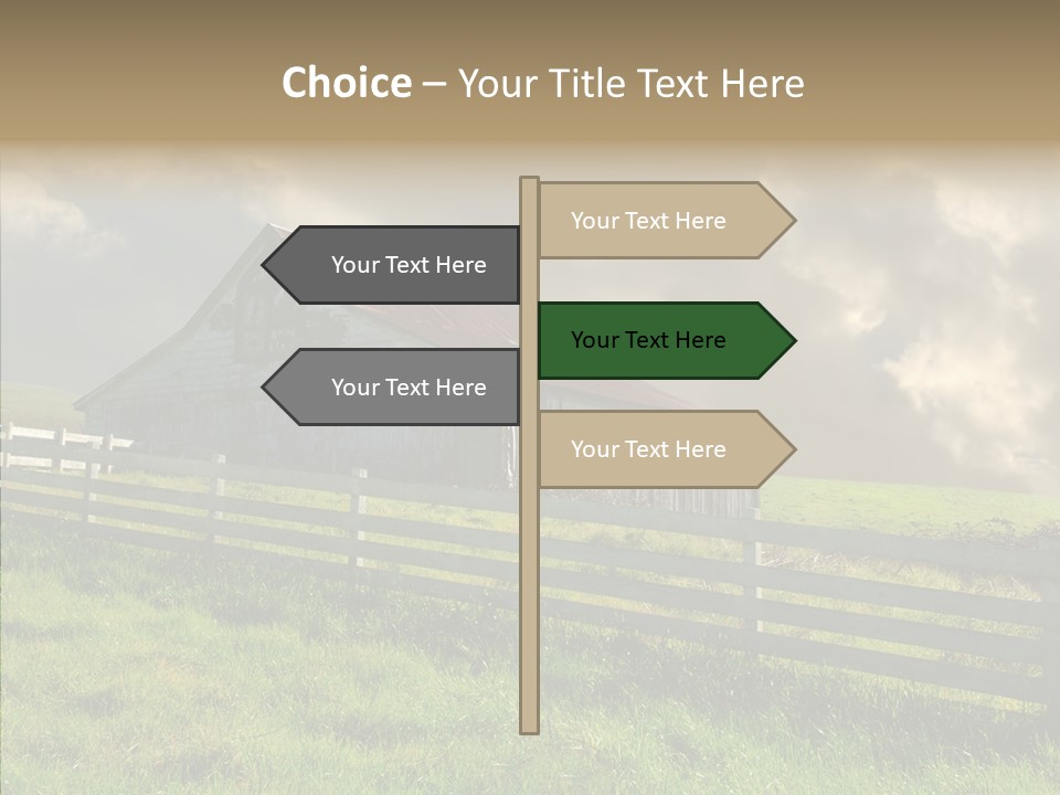 America Field Grass PowerPoint Template