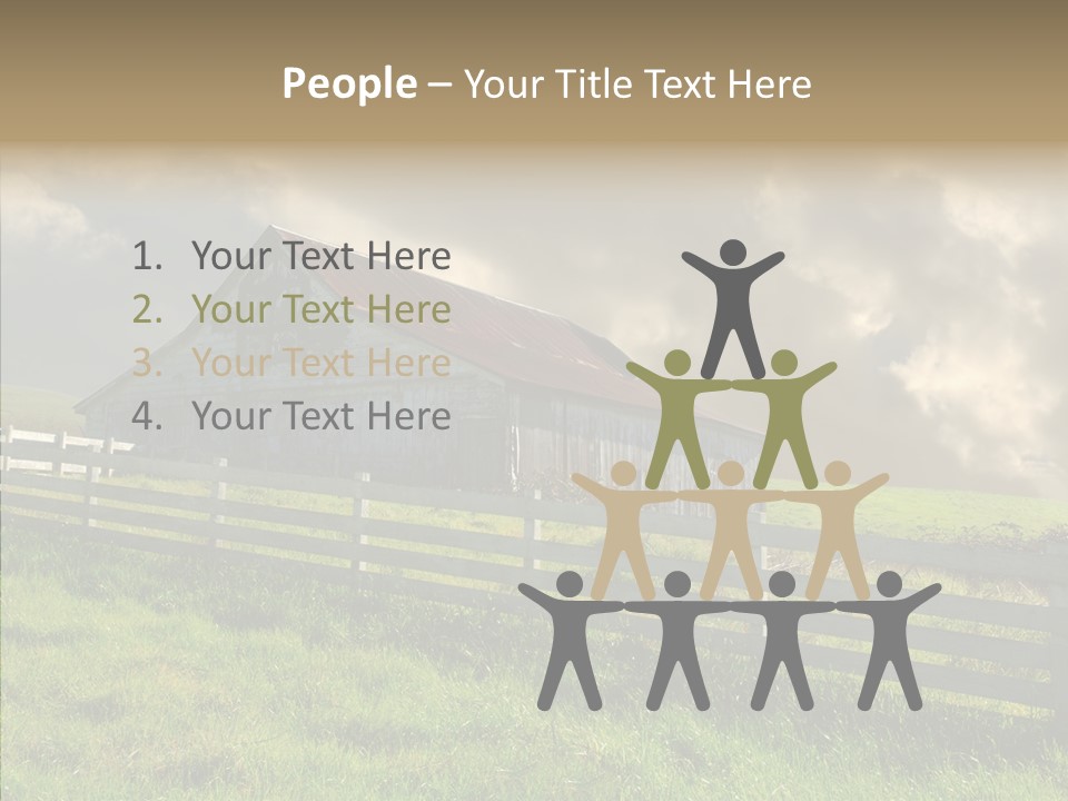 America Field Grass PowerPoint Template