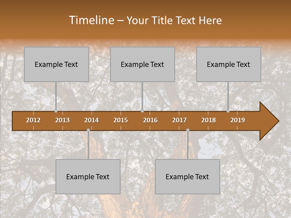 Towering Wood Limb PowerPoint Template