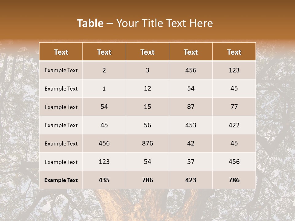 Towering Wood Limb PowerPoint Template