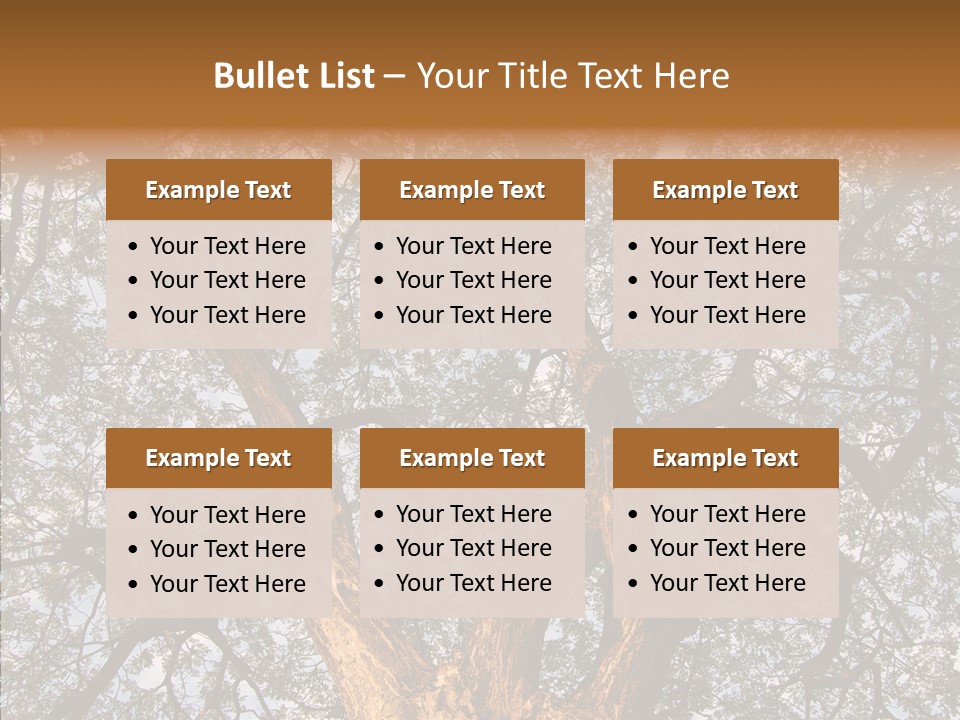 Towering Wood Limb PowerPoint Template