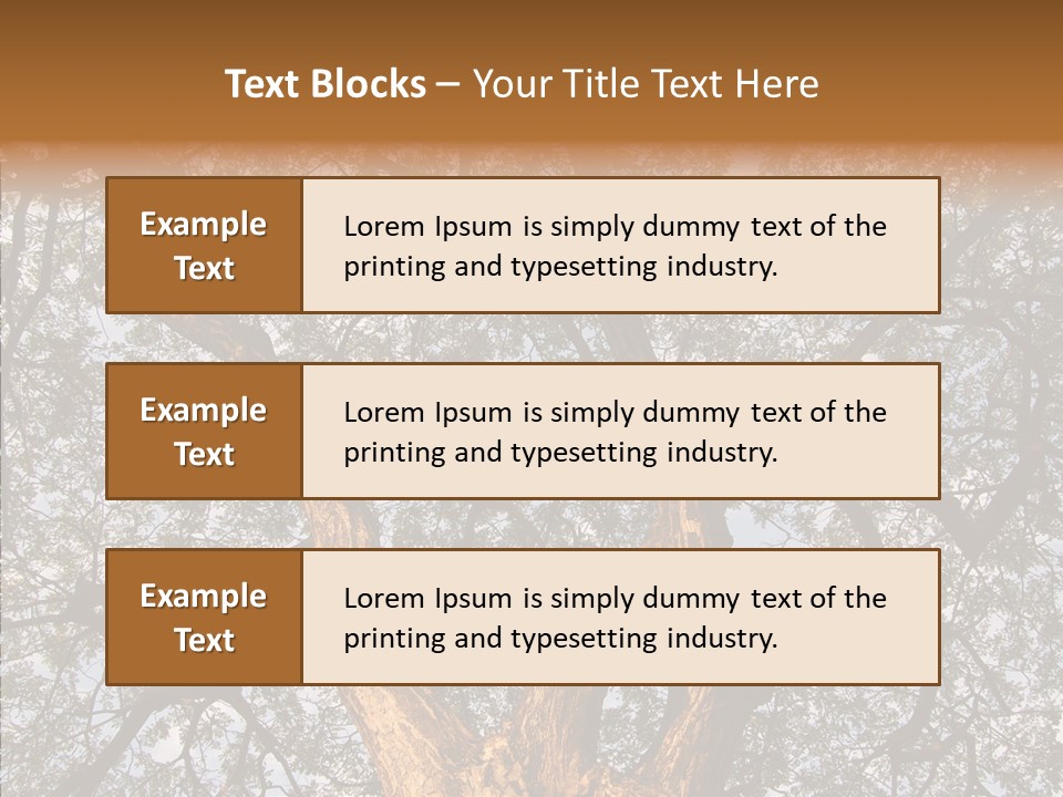 Towering Wood Limb PowerPoint Template