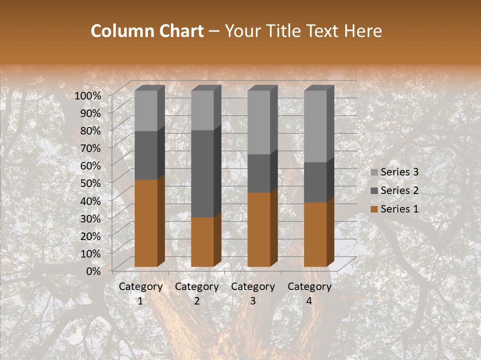 Towering Wood Limb PowerPoint Template