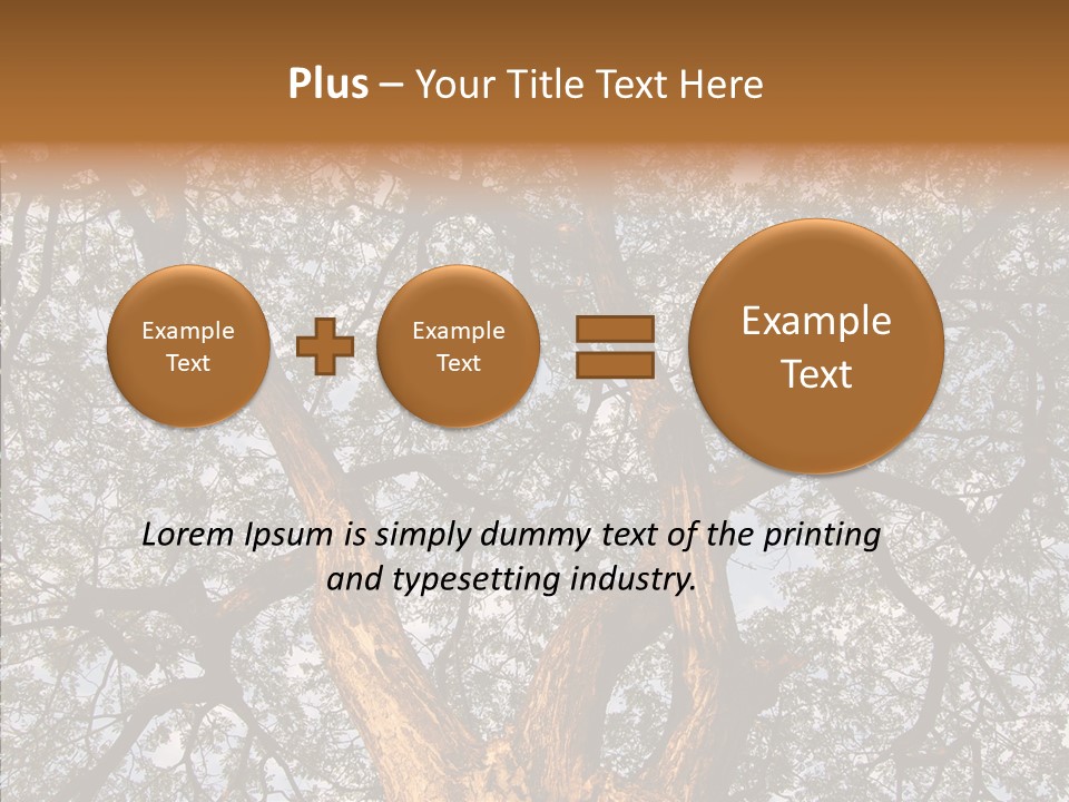 Towering Wood Limb PowerPoint Template