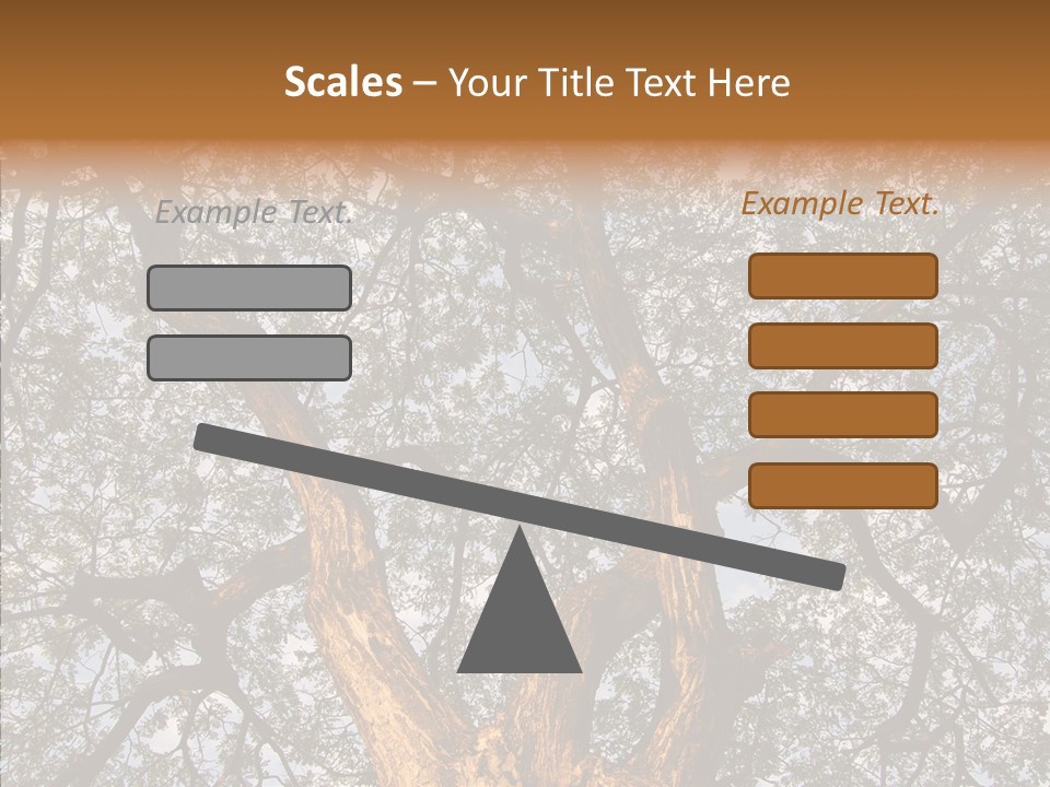 Towering Wood Limb PowerPoint Template