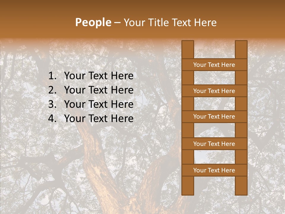 Towering Wood Limb PowerPoint Template