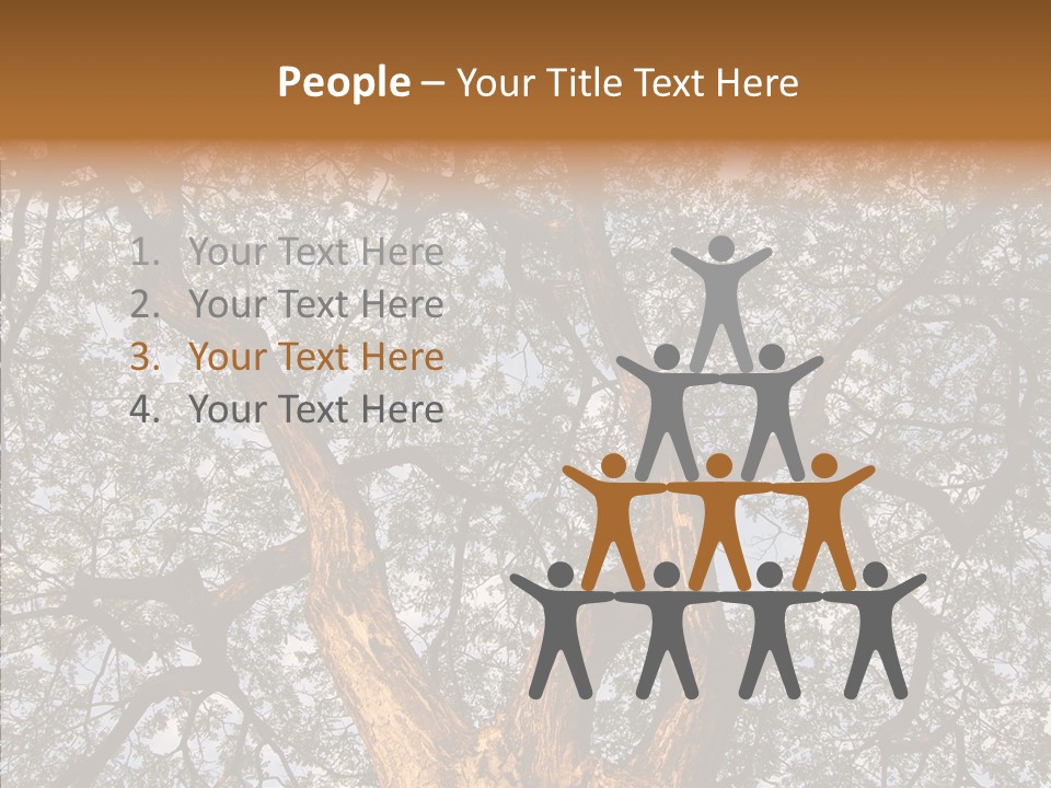 Towering Wood Limb PowerPoint Template