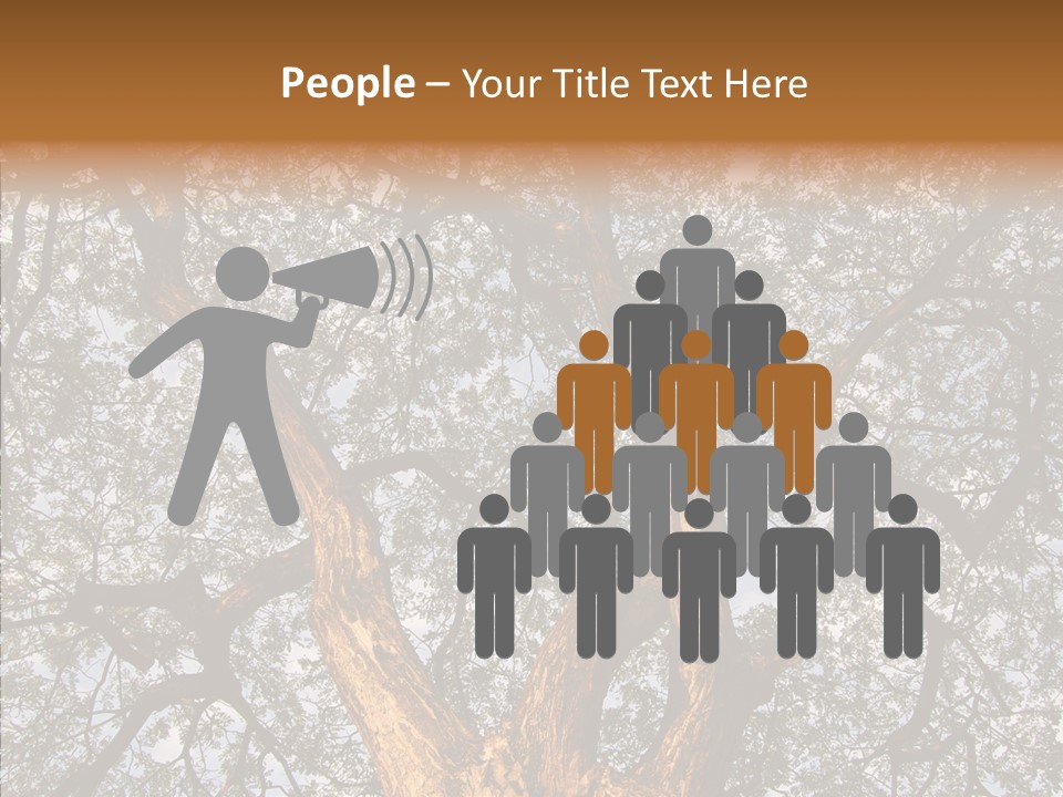 Towering Wood Limb PowerPoint Template