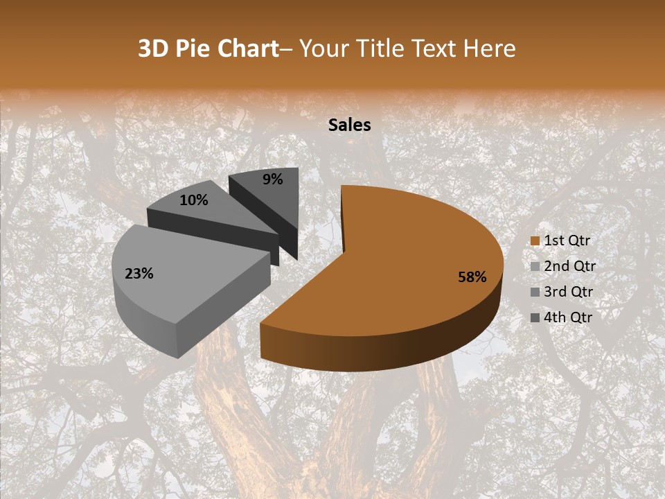 Towering Wood Limb PowerPoint Template