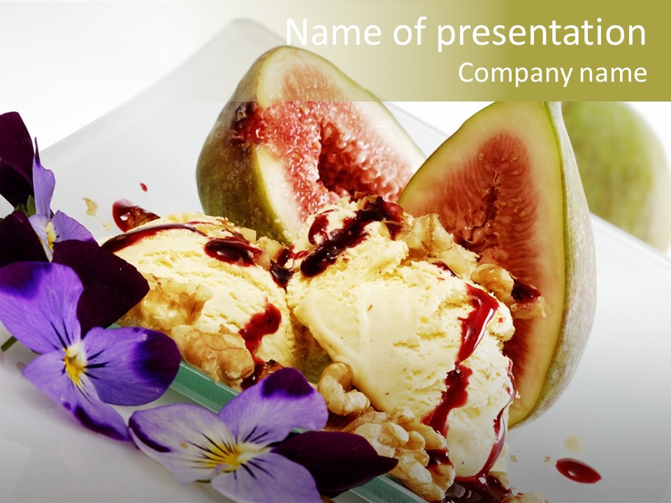 Icecream Ice Sweet PowerPoint Template