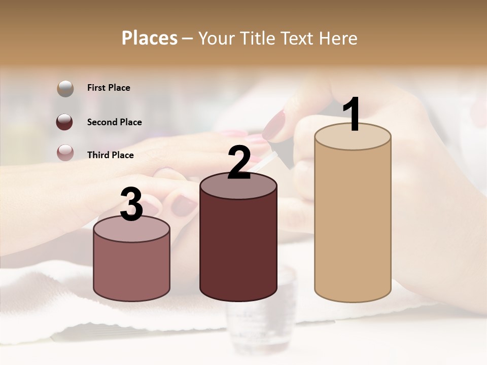 Manicure Applying People PowerPoint Template