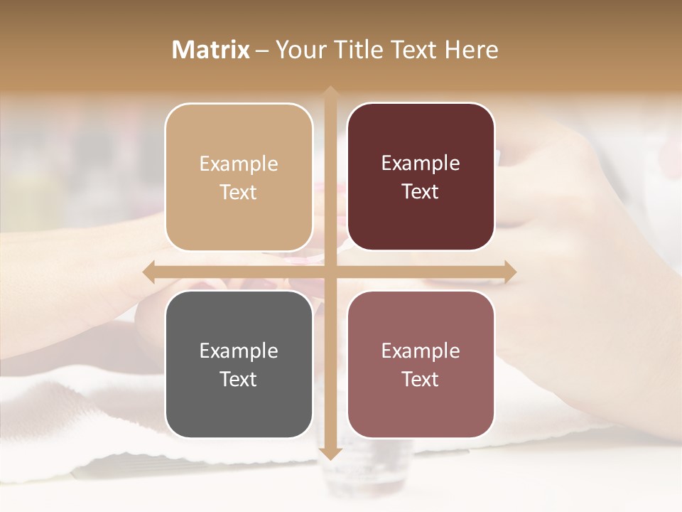 Manicure Applying People PowerPoint Template