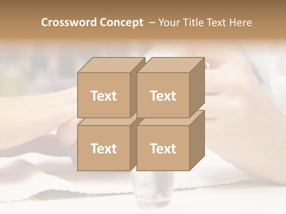 Manicure Applying People PowerPoint Template