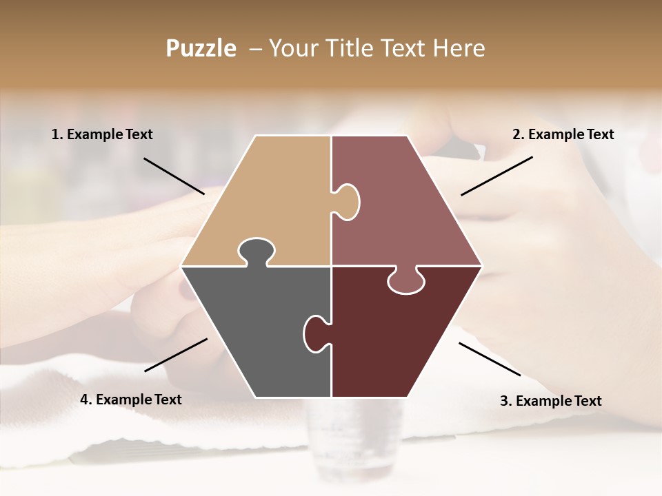 Manicure Applying People PowerPoint Template