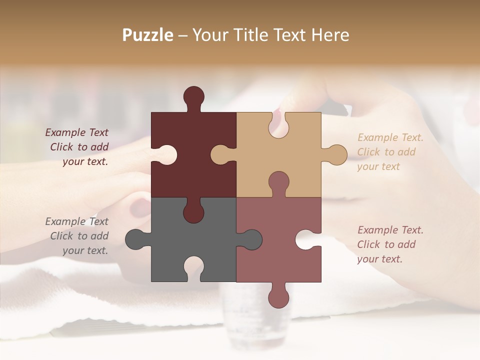 Manicure Applying People PowerPoint Template