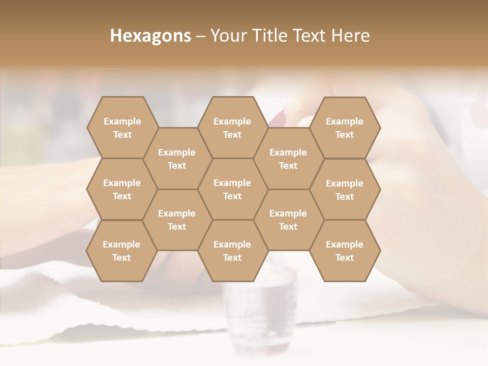 Manicure Applying People PowerPoint Template