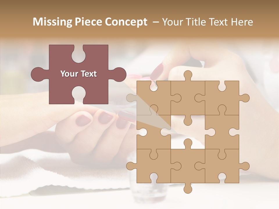 Manicure Applying People PowerPoint Template