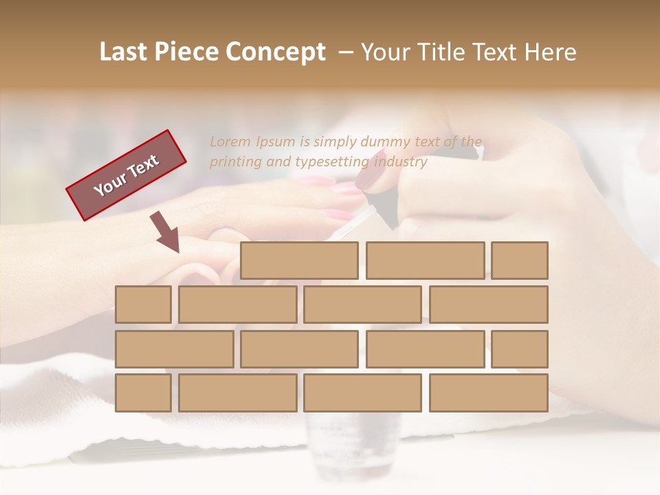 Manicure Applying People PowerPoint Template